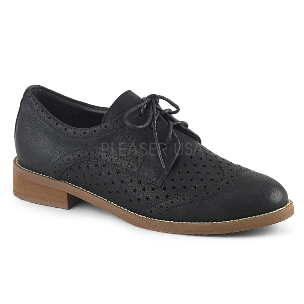 Pin Up Swing Lace Up Wingtip Oxford Shoes